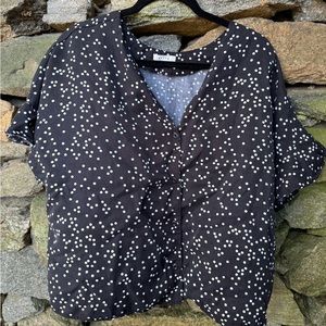 Vetta Flounce Sleeve Blouse - Wear 3 Ways -Size L